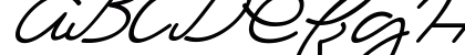 Ma Fille Slant Italic Uppercase Preview