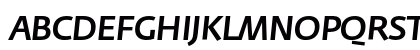 Fedra Sans Medium Italic Uppercase Preview