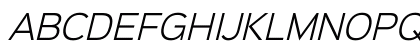 Sinkin Sans 300 Light Italic Regular Preview