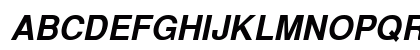 VNI Helve BoldItalic Uppercase Preview