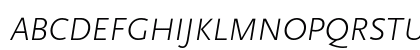 Scala Sans Light Italic Uppercase Preview