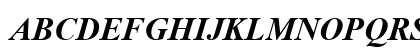 Times New Roman PS ItalicBold Preview