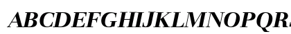 Basilia T ItalicBold Uppercase Preview