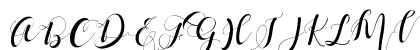 Mattosa Script Regular Uppercase Preview
