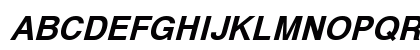 SvobodaFWF Bold Italic Uppercase Preview