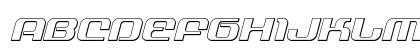 Yeoman Jack 3D Italic Regular Uppercase Preview