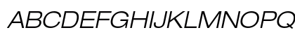 Helvetica Neue LT Pro 43 Light Extended Oblique Preview