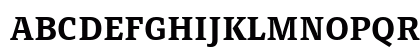 PageSerifTF-DemiBold Regular Uppercase Preview