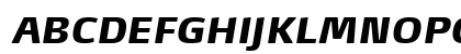 MaxDemiSerifLF-BlackItalic Regular Uppercase Preview