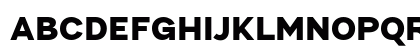 Aikabon ExtBd Regular Uppercase Preview