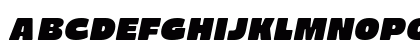 Barni Slant Bold Italic Uppercase Preview
