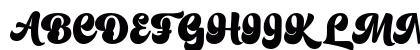 Binter Script Regular Uppercase Preview
