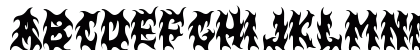 BLACK FLAMES Regular Uppercase Preview