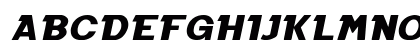 Black Molding Italic Uppercase Preview