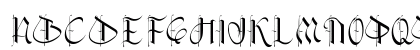 Black Gothics Demo Regular Uppercase Preview