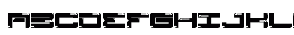 Dynatron Regular Uppercase Preview