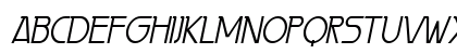 Persia Condensed Italic Uppercase Preview
