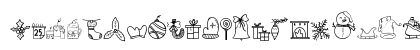 Christmas Dingbat Regular Uppercase Preview