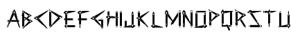 Clever Science Caliper Regular Uppercase Preview