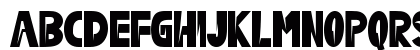 Dark Master Regular Uppercase Preview