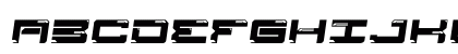 Dynatron Slant Regular Uppercase Preview