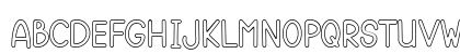 Gomuno Outline Regular Uppercase Preview