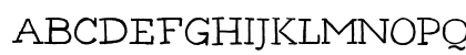 Gipsy Hill Regular Uppercase Preview