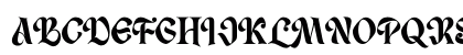Guthen Delima Regular Uppercase Preview