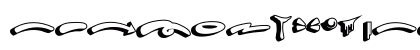 Hard Zone - Shadow -Swash Regular Uppercase Preview