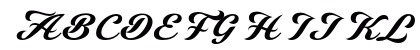 Latenza Script PERSONAL USE Regular Uppercase Preview
