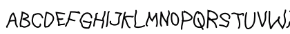 Lefty Regular Uppercase Preview