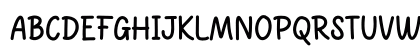Monny Cartoon Regular Uppercase Preview