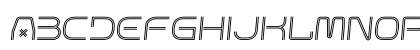 Matrix Pulse Slant Regular Uppercase Preview