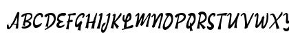 Oaendy Script Regular Uppercase Preview