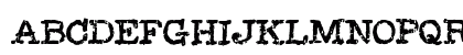 Painful Typewriter Regular Uppercase Preview