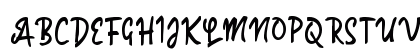 Paahong Script Regular Uppercase Preview