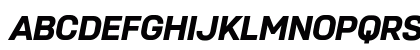 Petrov Sans ExtraBold Italic Regular Uppercase Preview