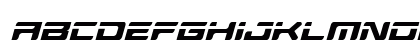 Race Pod Condensed Semi-Italic Regular Uppercase Preview