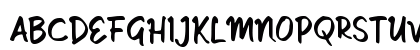Sadella Script Regular Uppercase Preview