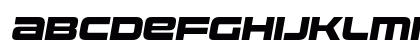 Uniwars Heavy Italic Uppercase Preview