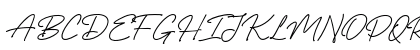 Valentine Bright Script Regular Uppercase Preview