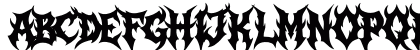 Zeus Borne Regular Uppercase Preview