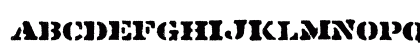 Stenso Stencil Regular Uppercase Preview