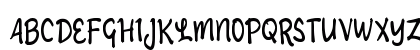 Umbahen Script Regular Uppercase Preview