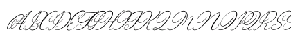 Wenstormy Italic Regular Uppercase Preview