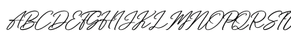 Yuanitta Italic Regular Uppercase Preview