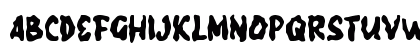 Zablengan Regular Uppercase Preview