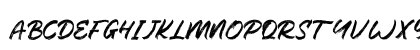 Breksit Brush Regular Uppercase Preview