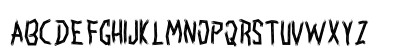 Ghostly Guffaws Broken Regular Uppercase Preview