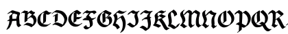 Manic Germanic Regular Uppercase Preview